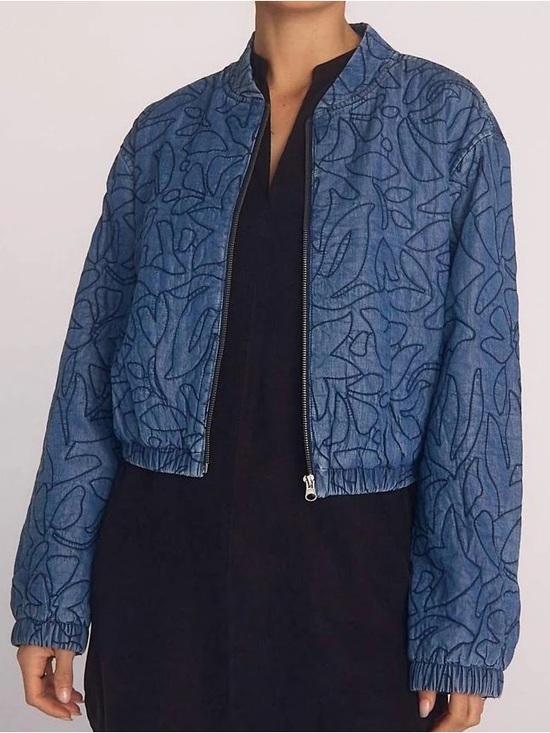 Bella Dahl Jackets & Blazers - Bella Dahl Quilted Flora Bomber Jacket